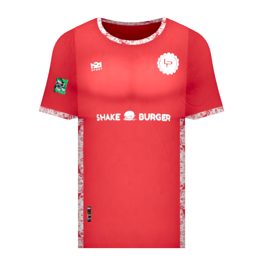 Maillot rouge de Welcome to the Landes 2025, vu de face