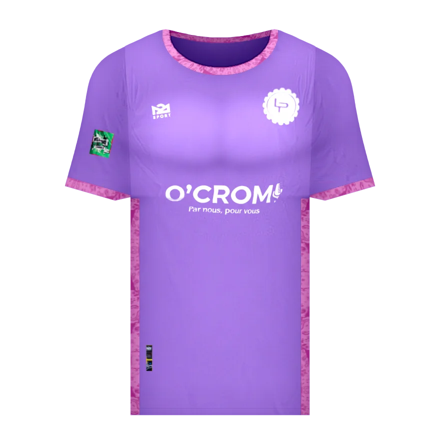 Maillot violet de Welcome to the Landes 2025, vu de face