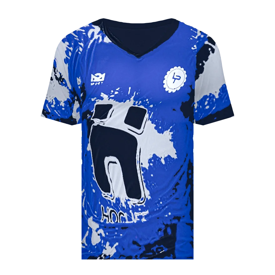 Maillot bleu de Welcome to the Landes 2026, vu de face