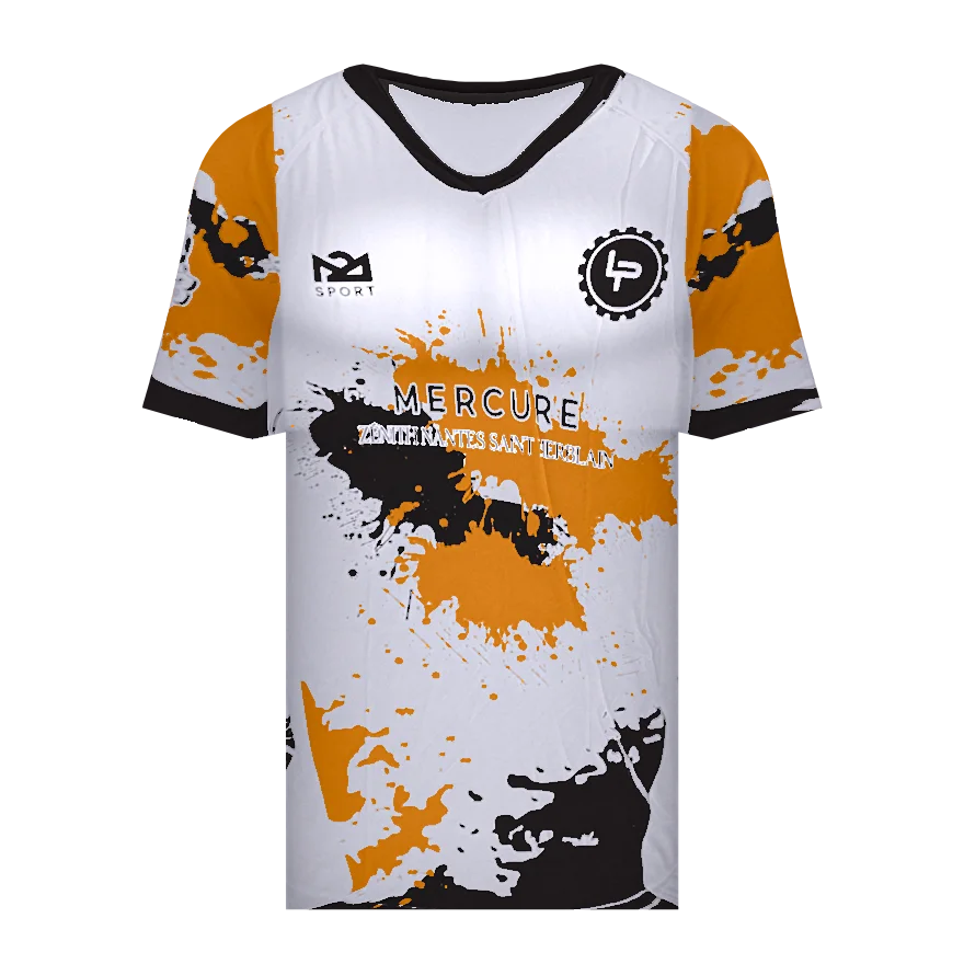 Maillot orange de Welcome to the Landes 2026, vu de face