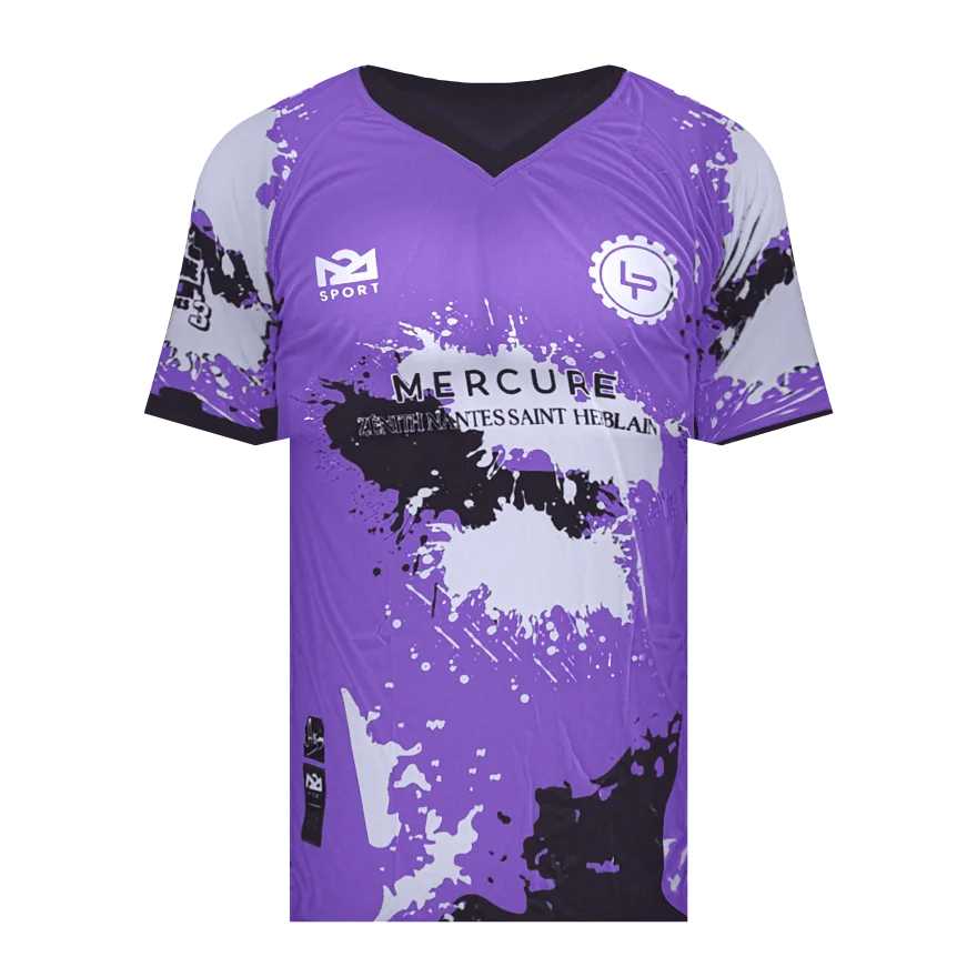 Maillot violet de Welcome to the Landes 2026, vu de face
